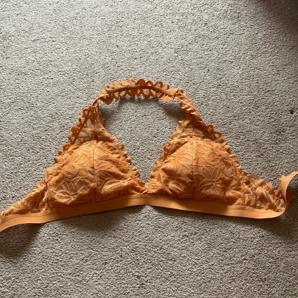 Lace Bralette in Orange